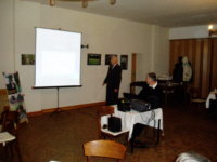 Prof. Dr. Roland Strietzel beim Vortrag in Knigshain