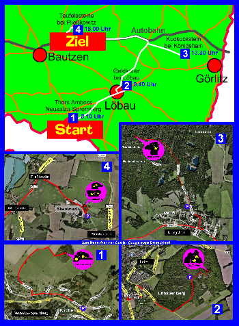 Karte zur Sonnenjgertour Wintersonnenwende