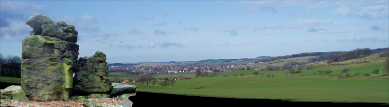 Gipfelfelsen des Klbersteins in Sohaland/Spree - Sonnenheiligtum der Oberlausitz