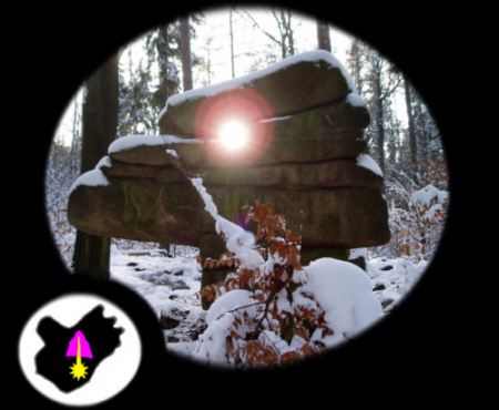 Kuckuckstein in Knigshain, Wintersonnenwende 2008