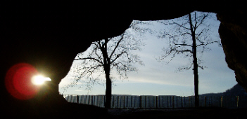 Kuhstall in Lichtenhain zur Wintersonnenwende 2008
